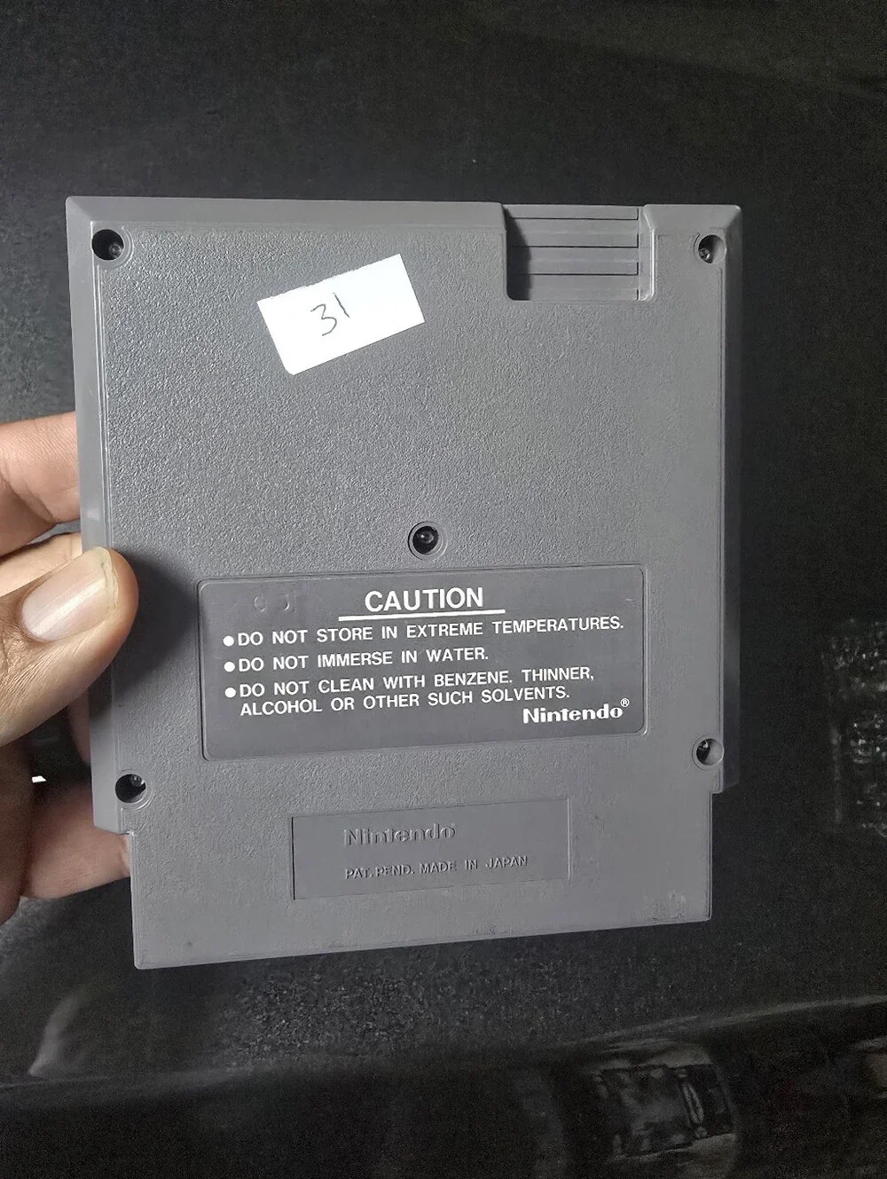 Nintendo 10-Yard Fight NES Cartridge - Gray